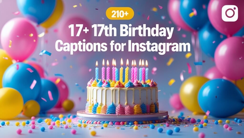 210+ 17th Birthday Captions for Instagram 2